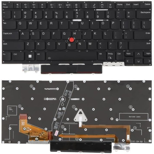 Buy replacement new keyboard for Lenovo Thinkpad X1 Carbon Gen 11 21HM 21HN 21HP Series laptop keyboard with backlit