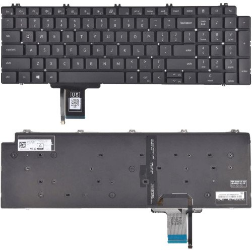 Cheap replacement new keyboard for dell Precision 7750 Series laptop with backlit Compatible Precision 7760 keyboard with backlit