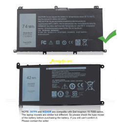 Replacement Battery for Dell 357F9 Replacement Battery for Dell 357F9