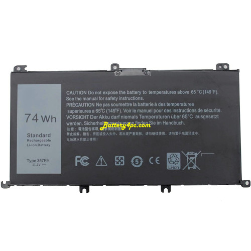 replacement battery for dell 0G74G 74WH