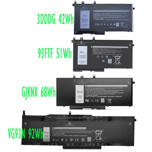 Replacement VG93N 92Wh Battery for Dell Latitude 5591 Compatible GJKNX 93FTF 3DDDG battery