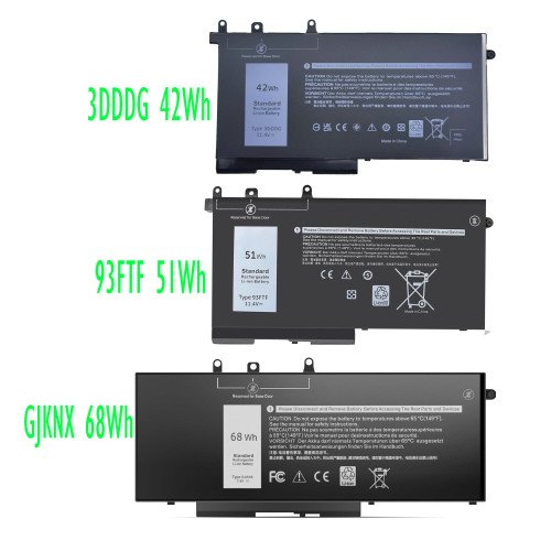 Replacement GJKNX Battery for Dell Latitude 5280 Compatible 93FTF 3DDDG battery