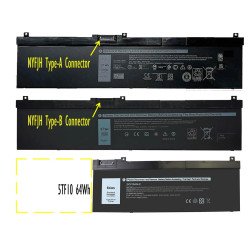 Replacement Battery for Dell Precision 7530 NYFJH 97Wh and 5TF10 64Wh
