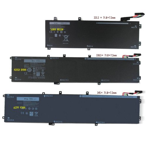 6GTPY 97Wh battery replacement for Dell Inspiron 15 7590 full compatible 4K1VM RRCGW 4GVGH Battery