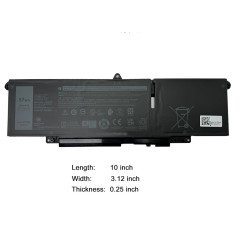 Replacement WW8N8 66DWX 57Wh Battery for Dell Latitude 7340