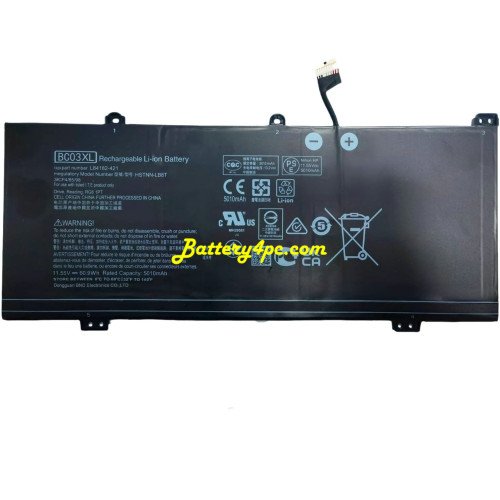 New Battery Compatible BC03XL L84182-421 L84398-005 L84182-1C1 Laptop Battery Compatible with HP Pro C640 Chromebook x360 14C-CA Series HSTNN-LB8T HSTNN-IB9